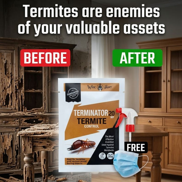 Terminator | FREE SPRAYER KIT + MASK | Termite Control | Guarantee Your Valuable Assets - Warhunts.com