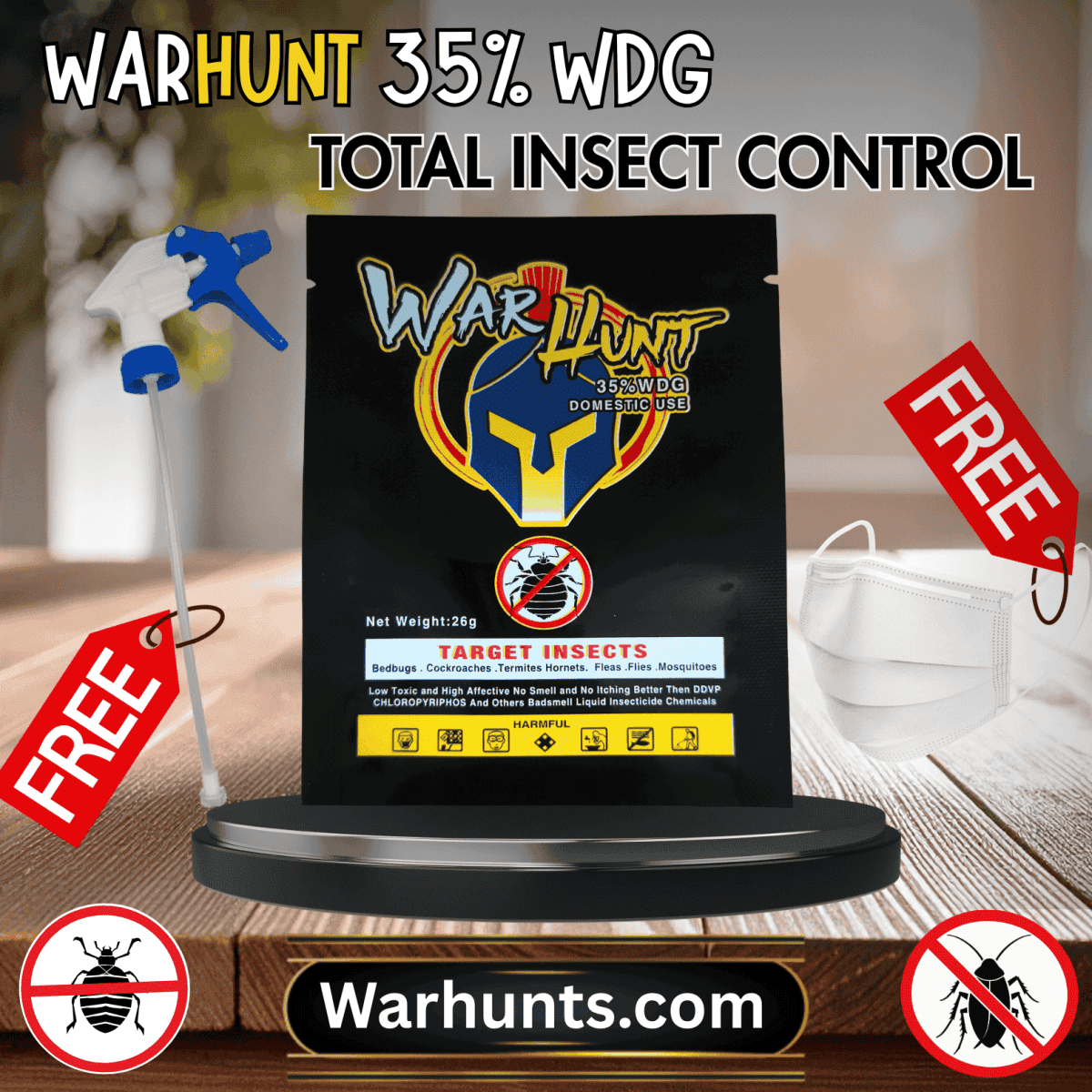 Zero Smell Bedbug, Cockroach & Mosquito Killer Spray – Kills Insects & Destroys Their Eggs Fast - Warhunts.com